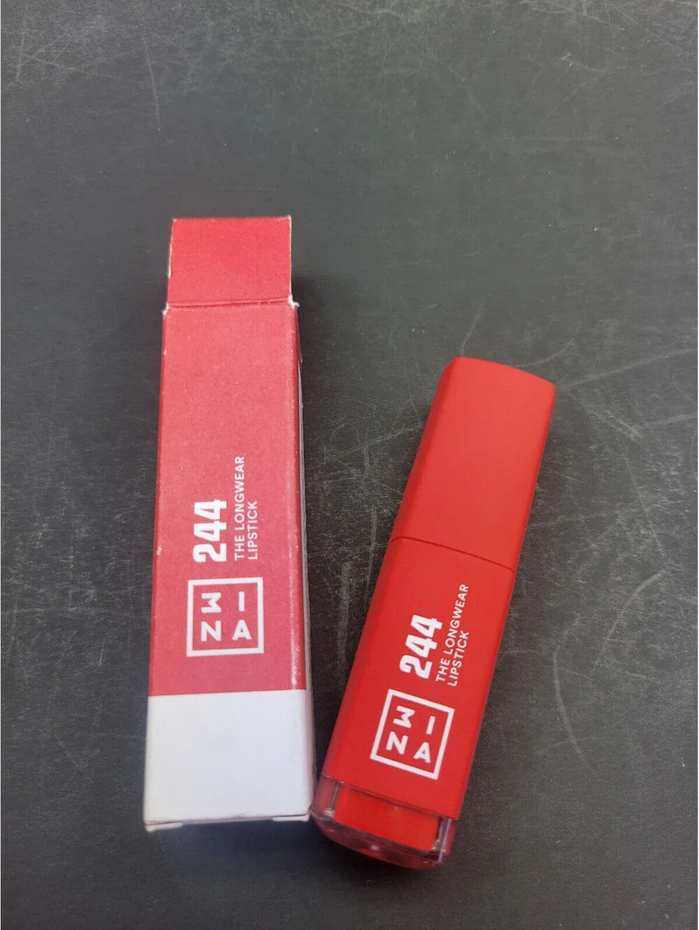 3INA The Longwear Liquid Lipstick # 244 (TRUE RED) 7mL / 0.23oz Cruelty Free NIB
